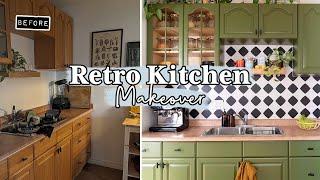 RETRO RENTAL KITCHEN MAKEOVER On A Budget!