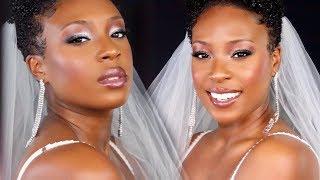 BRIDAL MAKEUP TUTORIAL | Bridal Makeup for Black Women (easy + beginner friendly)