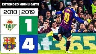 REAL BETIS 1-4 FC BARCELONA 2018/19 | Extended Highlight