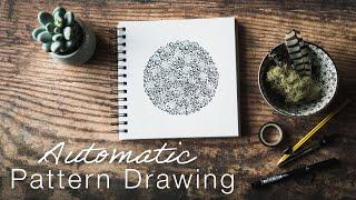 Automatic Pattern Drawing | Sketchbook Fineliner Art