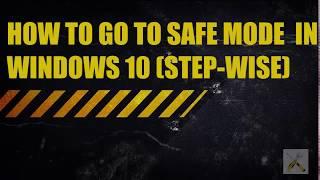 How to open Safe Mode in Windows 10