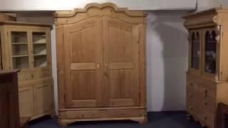 Very Large Beautiful Antique Pine Wardrobe  - Pinefinders Old Pine Furniture Warehouse