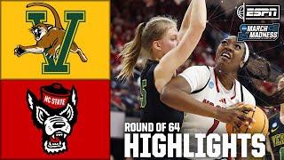 Round of 64: Vermont vs. NC State | Women's NCAA Tournament | Full Game Highlights