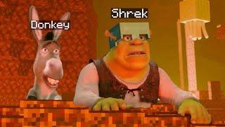 Shrek and Donkey Speedrun Minecraft