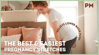 Pregnancy Stretching Exercises | Stretches to Relieve LOWER BACK PAIN during PREGNANCY!