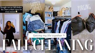 FALL CLEAN AND ORGANIZE WITH ME | DEEP CLEANING OUR MESSY ROOMS FOR