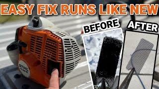 Stihl String Trimmer Bogs Down at Full Throttle | Check This 1st Before You Clean Carburetor