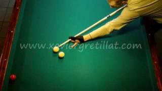 Billard français - Billiard E-Learning - Technique - 33 rappels de large