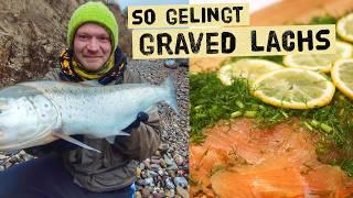 Pickling fish - this is how you prepare gravlax or trout. Angler from Rügen pickles sea trout