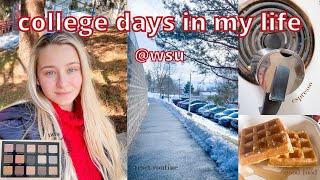 Productive College Days in my Life | reset routine, coffee, new makeup | Washington State University