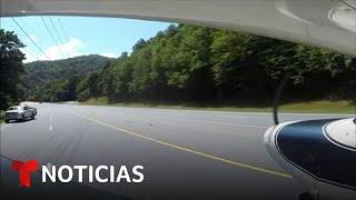 Aterriza de emergencia en autopista de Carolina del Norte | Noticias Telemundo