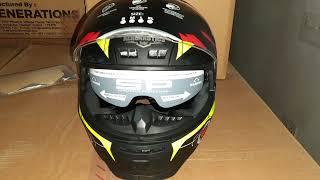 UNBOXING CYBER ISI Certifies Full Face Graphic Helmet DV visor