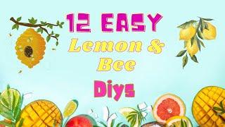 *12 MUST SEE* LEMON AND BEE SUMMER DECOR/ EASY SUMMER DIYS/