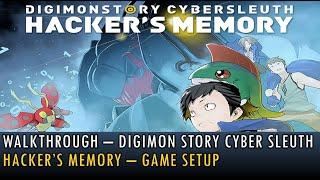 [001] Walkthrough - Digimon Story Cyber Sleuth - Hacker's Memory - Game Setup (4K, 60fps)