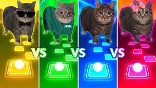 Oiiaoiia Cat - Gangnam Style vs Mingle Game vs Fein vs After Dark | Tiles Hop