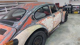 MY GARAGE PROJECTS | 1976 VW Beetle Restomod Update = She needs a lot of work!!!