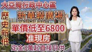 大亞灣行政中心區【新華聯廣場】歷史新低丨 單價低至6800丨精裝修 约 96-102-126-136 ㎡ 丨定金3萬起直接月供丨 准現房 樓下巴士50分鐘到蓮塘口岸#淡水#房地產#樓盤#搬家#買房