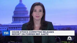 House Ethics Committee releases the report on former Florida Representative Matt Gaetz