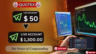 ''How I Made $1300 From Just $50 - My Candlestics Psychology Story | #trading #quotex #stockmarket