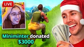 Donating to Streamers For Christmas!