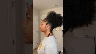 How to Curly Puff mini tutorial |  Black Girl Natural Hairstyle inspo