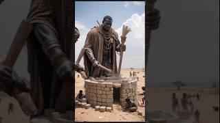 African Tribe Zulu Giant Made Shelter With Stone Walls#ai#zulu#africa#tribe#tribal#shorts#shortsfeed