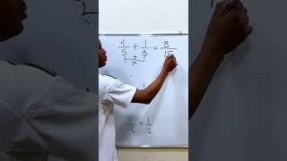 Easy fraction trick. #math #STEM #fractions #mathtricksshorts