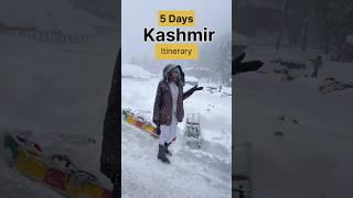 5days Kashmir itinerary 