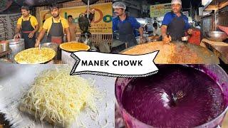 Manek chowk famous food market of ahmedabad | Night street food market full tour