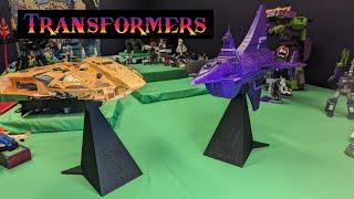 Transformers Ark and Nemesis Flight Stands Display Larkins Lair