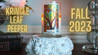 Candle Review: FALL 2023 Kringle Candle Leaf Peeper 