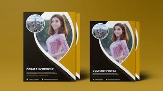 Company Profile Template Design | Photoshop Tutorial