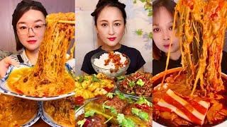 MUKBANG SPICY CHINESE FOOD | 중국먹방 매운 | 매운삼겹살 먹방모음 | 중국당면 치킨 | 불닭밥/치킨카레/두부카레 | 중국가정식 먹방 | 중국음식 레시피