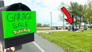 Man Selling Pokemon Cards on the Side of the Road! (garage sale)