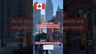 New Work Hour Limits for International Students in Canada (2024 Update) #internationalstudents