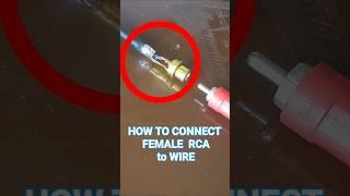 how to connect portable plug connector female to wire