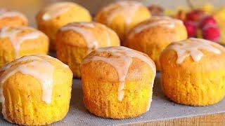 Excellent pumpkin muffins. Baking with pumpkin.