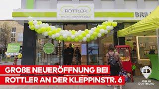 Große Neueröffnung bei ROTTLER an der Kleppingstraße 6 – Owomoyela war zur Autogrammstunde vor Ort