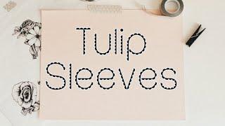 TULIP SLEEVES|| FASHION FLORA CREATIONS|| VIDEO - 25 || #fashion #fahiondesign