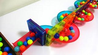 Marble Run Race  MAG World Wave Slope + HABA Wave Slope