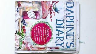 Completed Daphne’s Diary journal flip through - How I use magazine pages