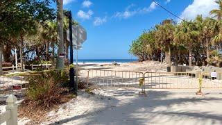 Vanderbilt Beach (Naples, FL) Public Drop-Off Area Destroyed by Hurricane Ian 11/01/22