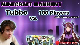 Tubbo Minecraft Manhunt vs. 100 Players, and I was one of them! [HUNTER POV]