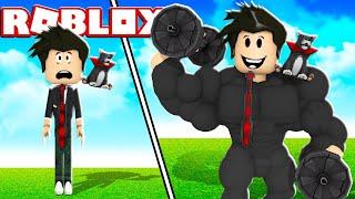 LOKIS FRACO FICOU FORTE NO TREINAMENTO | Roblox - Gym Star Simulator