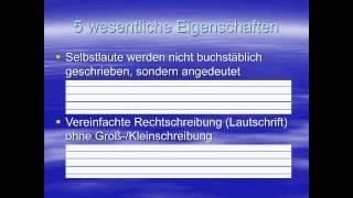 Steno online, Lektion 01: Einführung