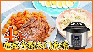 4个电压力锅入门食谱：炖肉 焖饭 煮蛋 薯泥，零失败，超简单 4 Perfect Instant Pot Recipes