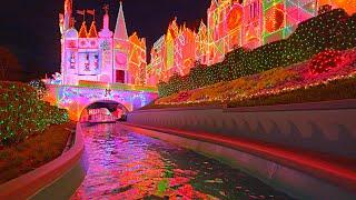 [December 2024] 4K It’s A Small WORLD Holiday Edition - Disneyland Rides