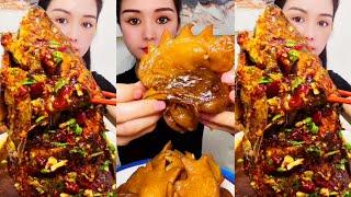 ASMR Eating Fish Fry, Big Fish Eating Mukbang | Chicken Head Curry | Fish Asmr | ASMR Eating Video