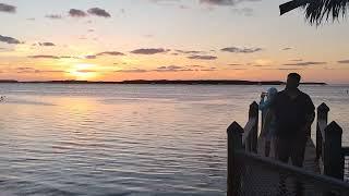 live music with Dennis Holmes at Islamorada fish company at sunset