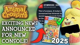 New Announcement For Animal Crossing Players On Switch 2!